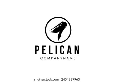 pelican logo vector icon illustration