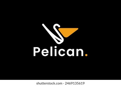 pelican logo vector icon illustration