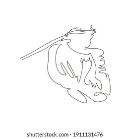 ilustración de vector de una línea pelicular 

