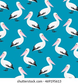 Pelican pattern in vector format.