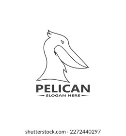 Pelican Simple Logo, Vektorgrafik