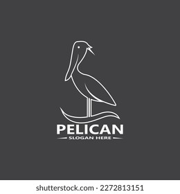 Pelican Simple Logo Vector Illustration