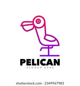 Pelican symbol line art design