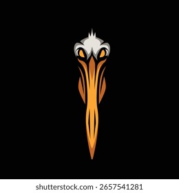 pelican vector abstract modern logo