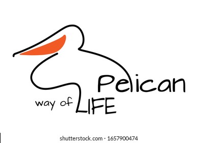 pelican vector pelican black icon animal art poster symbol logo sign vector design background illustration