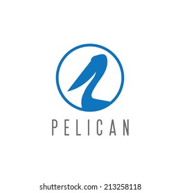 pelican vector design template