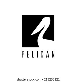 pelican vector design template