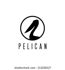 pelican vector design template