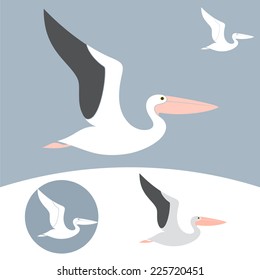 Pelican. Vector illustration EPS 10