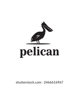 Pelican Vector Logo Animals Simple