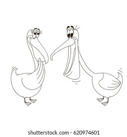 Pelicans in Love
