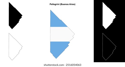 Conjunto de mapas do departamento de Pellegrini (Buenos Aires)