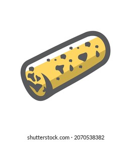 Pellet bio fuel Vector icon Cartoon illustration