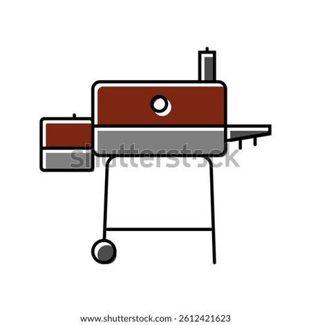 pellets smoker color icon vector. pellets smoker sign. isolated symbol illustration