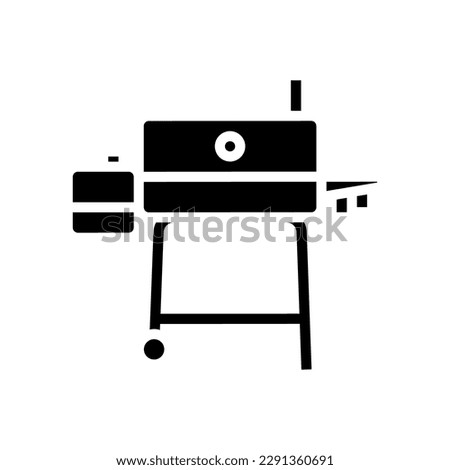 pellets smoker glyph icon vector. pellets smoker sign. isolated symbol illustration