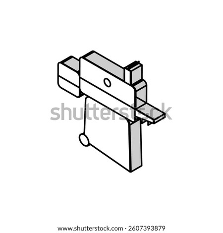 pellets smoker isometric icon vector. pellets smoker sign. isolated symbol illustration