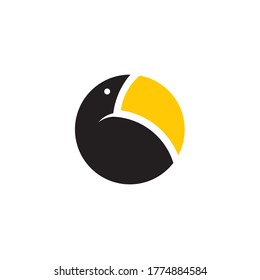 Plantilla vectorial de diseño del logotipo de aves pellicanas