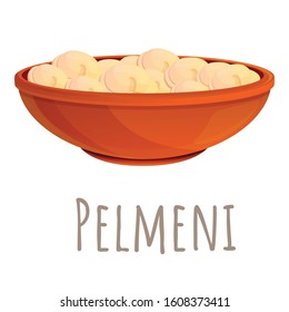 Pelmeni Symbol. Cartoon der Pelmeni-Vektorillustration Symbol für Webdesign einzeln auf weißem Hintergrund