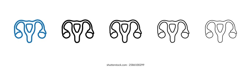 Pelvic area icon Outline vector logo for web ui
