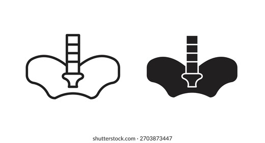 Pelvic area icon for web design, mobile apps