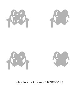 Beckenknochen-Symbol, Vektorgrafik