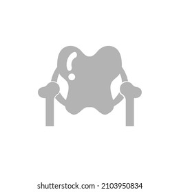 Beckenknochen-Symbol, Vektorgrafik