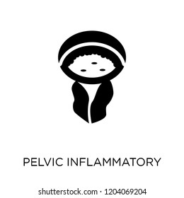 Pelvic inflammatory disease icon. Pelvic inflammatory disease symbol design from Diseases collection. Simple element vector illustration on white background.