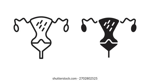 Pelvic inflammatory disease icon Vector isolated design element. EPS10