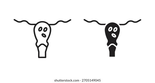 Pelvic inflammatory disease icon vector modern flat and stroke designs