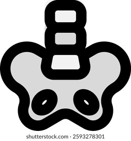 pelvis fill color style icon