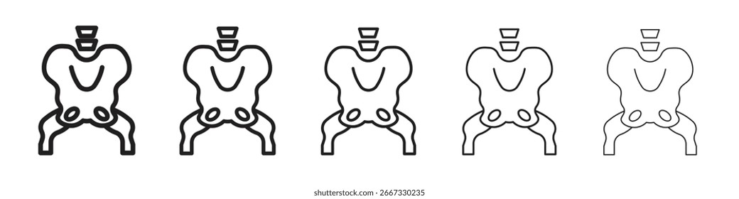 Pelvis icon design, logo, app, UI. Vector illustration, EPS