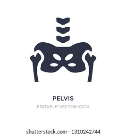 pelvis icon on white background. Simple element illustration from Medical concept. pelvis icon symbol design.