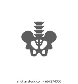 Pelvis icon in trendy flat style isolated on white background. Symbol for your web site design, logo, app, UI. Vector illustration, EPS
