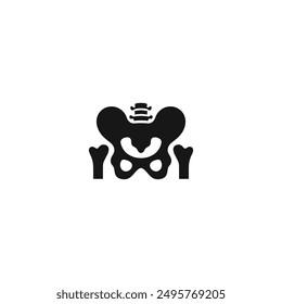 Pelvis icon vector. EPS 10 editable vector