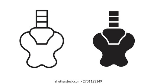 Pelvis icon vector glyph flat and trendy stroke line pack