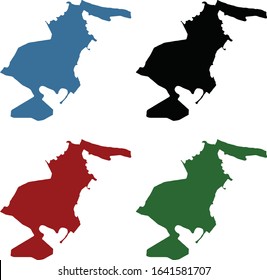 PEMALANG CITY MAP, CENTRAL JAVA, INDONESIA