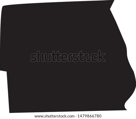 Pembina County Map in the state of North Dakota