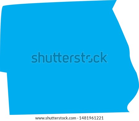 Pembina County Map in the state of North Dakota