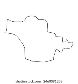 Pembroke District map, administrative division of Malta. Vector illustration.