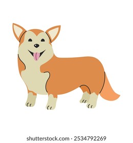 Pembroke galês ícone corgi clipart avatar logotipo ilustração isolada