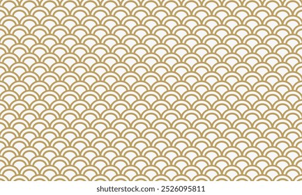 Patrón Premium | Ilustración vectorial de diseño de motivo circular de color dorado.