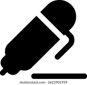 Pen 1 Line vector Icon Design