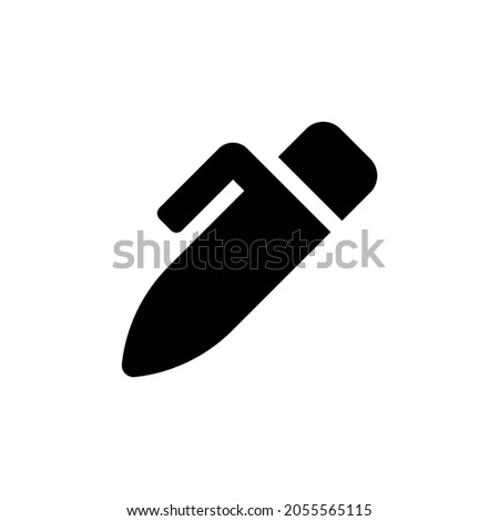 pen alt Icon. Flat style design isolated on white background. Vector illustration