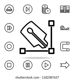 pen and angle icon. web icons universal set for web and mobile on white background