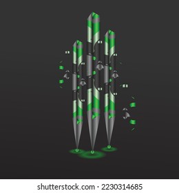 Pen background with illustration design new