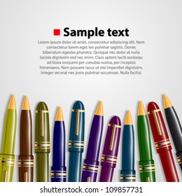 pen background vector