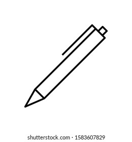 Pen or Ball Point Outline Style Minimalist and modern Icon.
