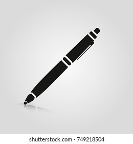 Pen, ballpoint isolated on white background. Stock - Vector illustration for your design and business