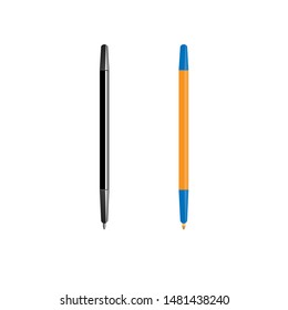 Pen. Ballpoint pen. Vector illustration