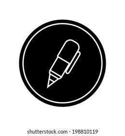 pen black icon vector